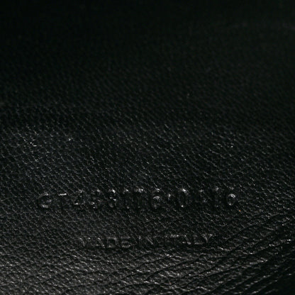Saint Laurent Calfskin Crocodile Embossed Medium West Hollywood Monogram Fold-Over Grey 7 of 12