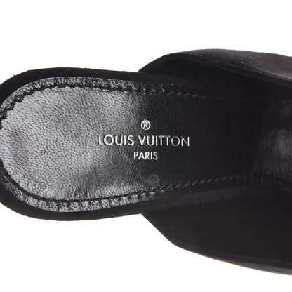 Louis Vuitton Suede Bahiana Mules 35 Black 7 of 8