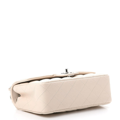 Chanel Caviar Quilted Mini Rectangular Flap Light Beige 4 of 8