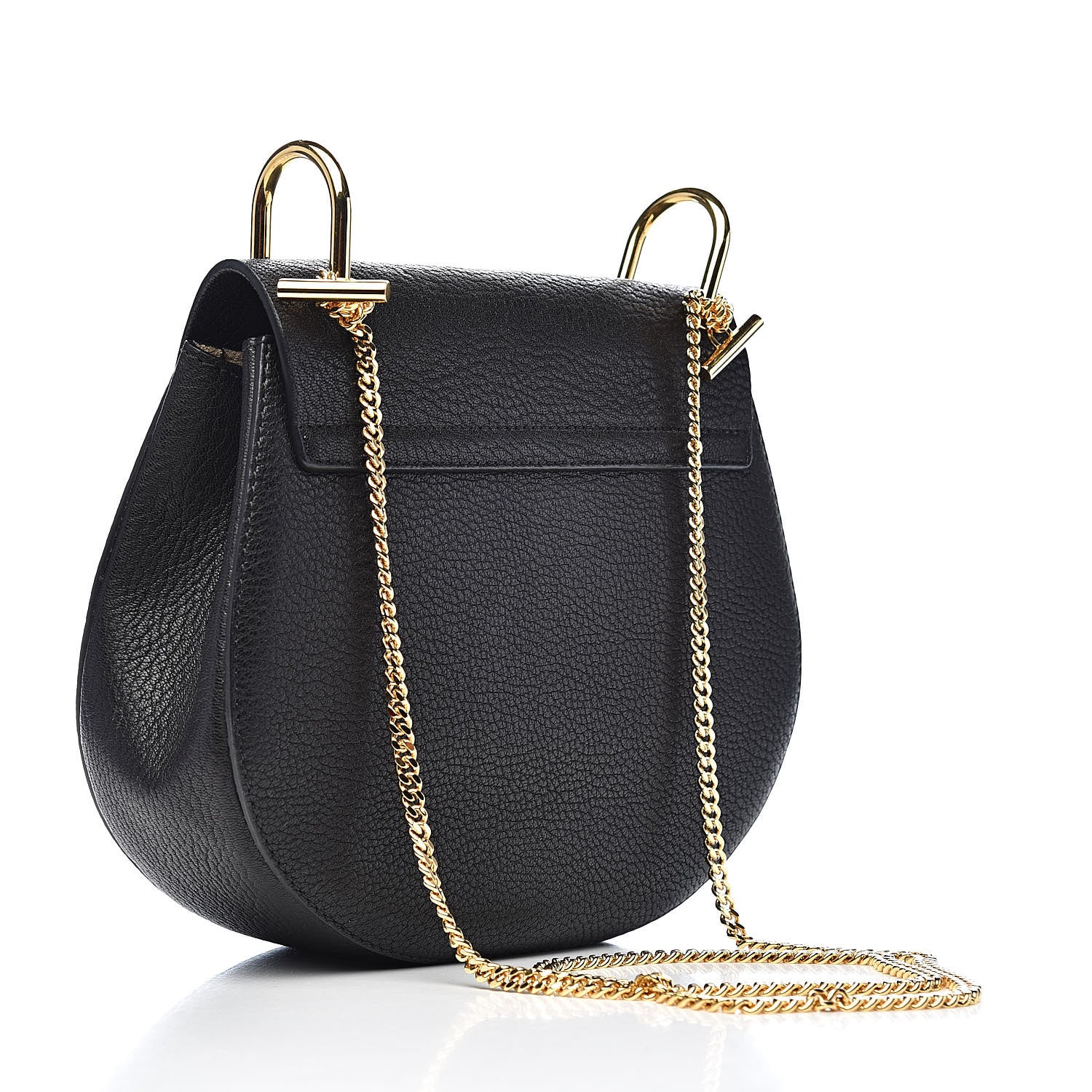 Chloe Grained Lambskin Drew Shoulder Bag Black 3 of 10
