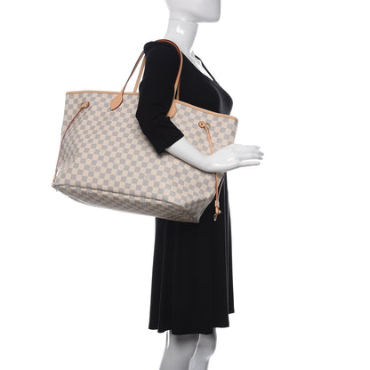 Louis Vuitton Damier Azur Neo Neverfull GM Rose Ballerine 2 of 14