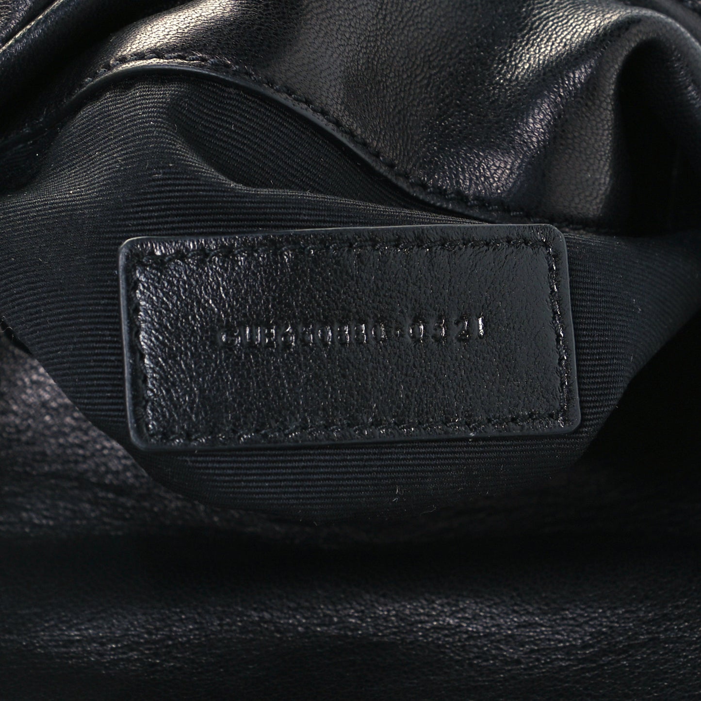 Lambskin Monogram Loulou Puffer Pouch Clutch Black
