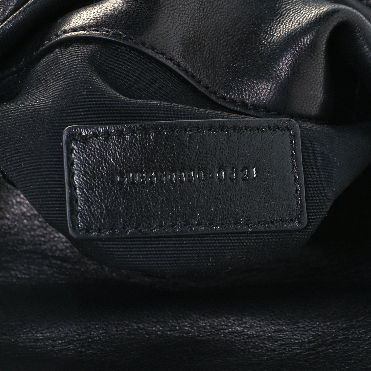 Saint Laurent Lambskin Monogram Loulou Puffer Pouch Clutch Black 7 of 9