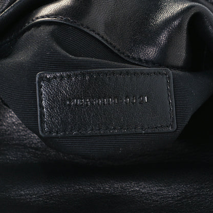 Saint Laurent Lambskin Monogram Loulou Puffer Pouch Clutch Black 7 of 9