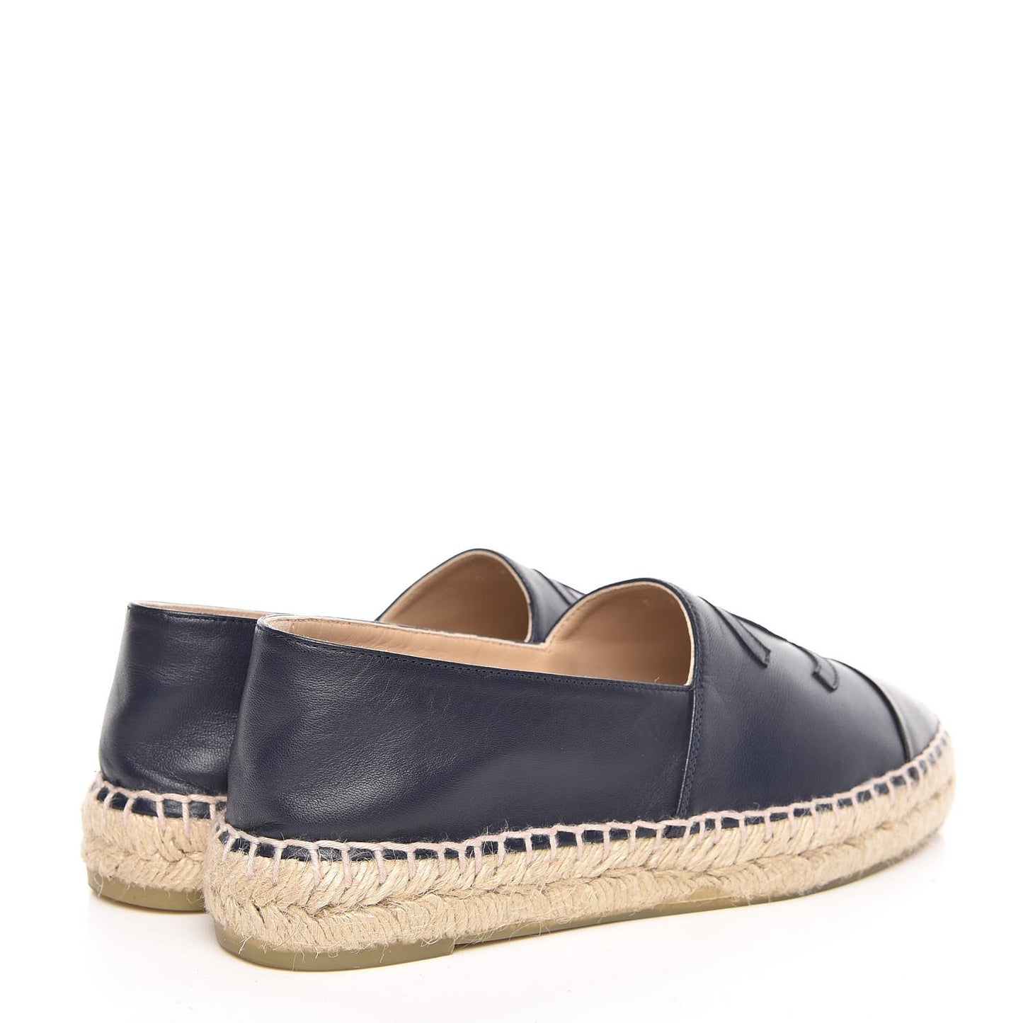 Lambskin CC Espadrilles 37 Navy Black