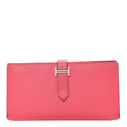 Hermes Chevre Mysore Bearn Gusset Wallet Rose Azalee 1 of 16