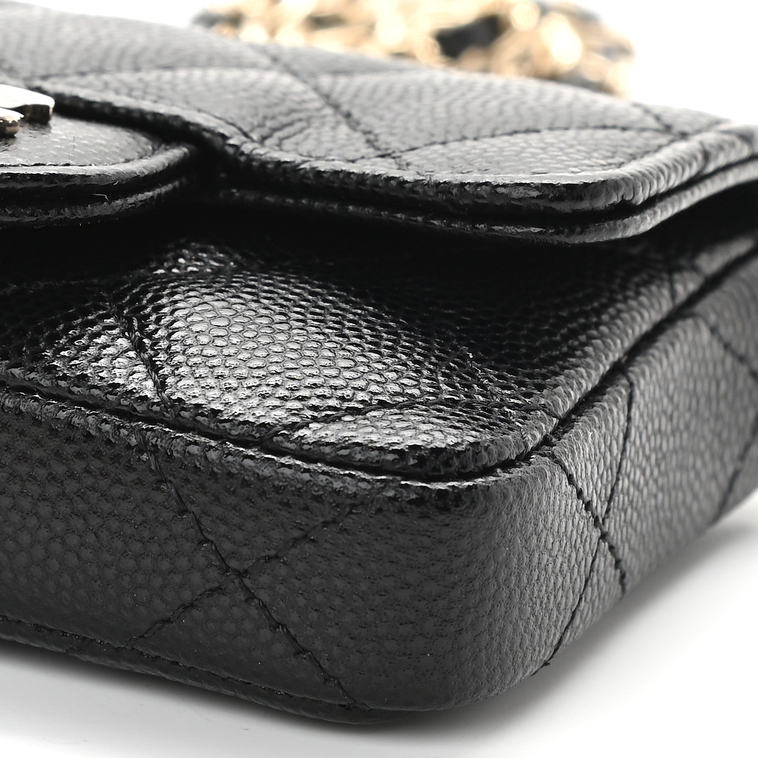 Chanel Caviar Quilted Mini Chain Belt Bag Black 10 of 10