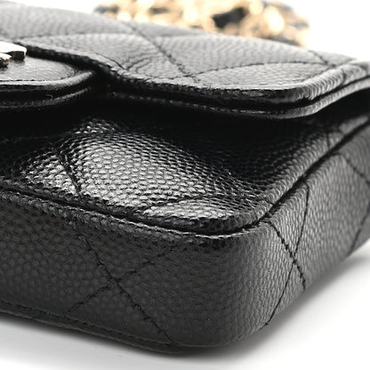 Chanel Caviar Quilted Mini Chain Belt Bag Black 10 of 10