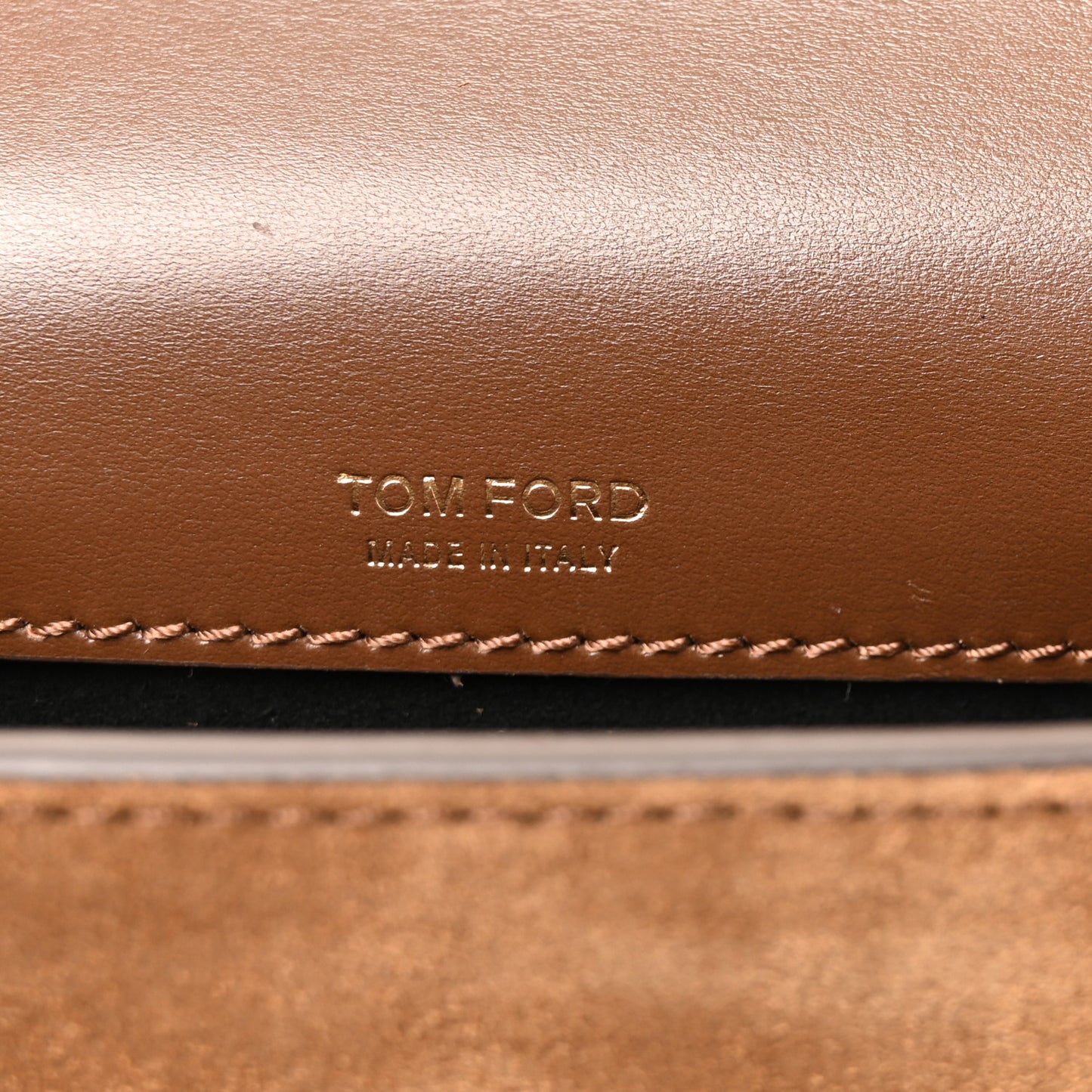 Suede Mini T Clasp Tara Crossbody Bag Tobacco