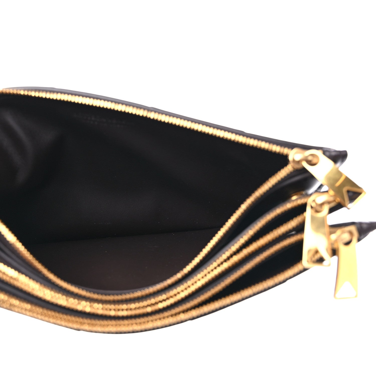 Bottega Veneta Nappa Maxi Intrecciato Trio Pouch Clutch Fondant 5 of 10