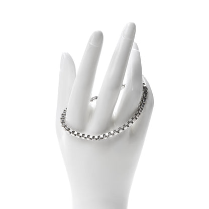 Tiffany Sterling Silver 4mm Venetian Link Bracelet 2 of 5