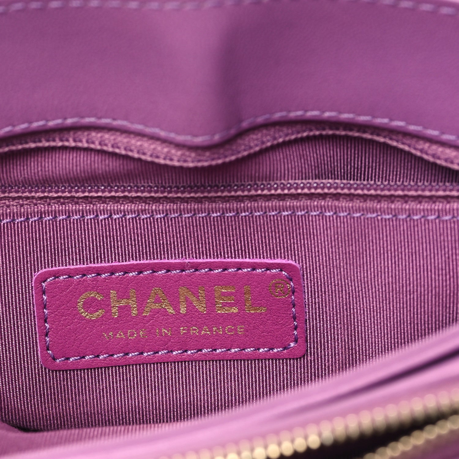 Chanel Lambskin Sleek And Chic Flap Purple 6 of 12