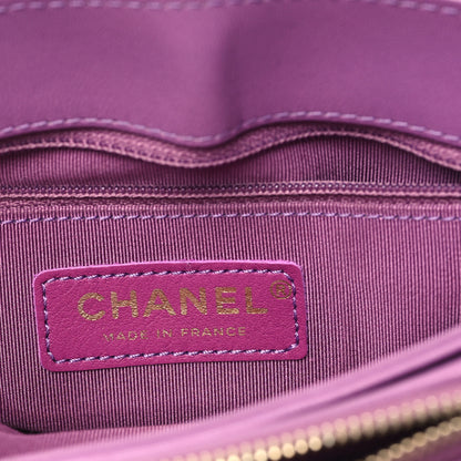 Chanel Lambskin Sleek And Chic Flap Purple 6 of 12