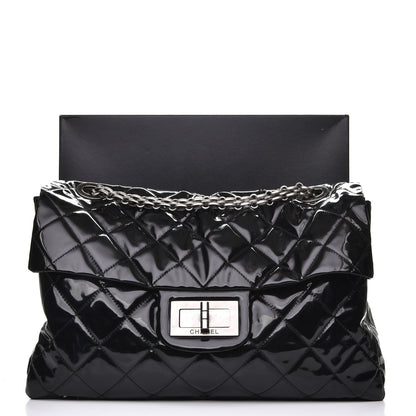 Chanel Vinyl Quilted XXL Reissue Flap Black 10 of 10