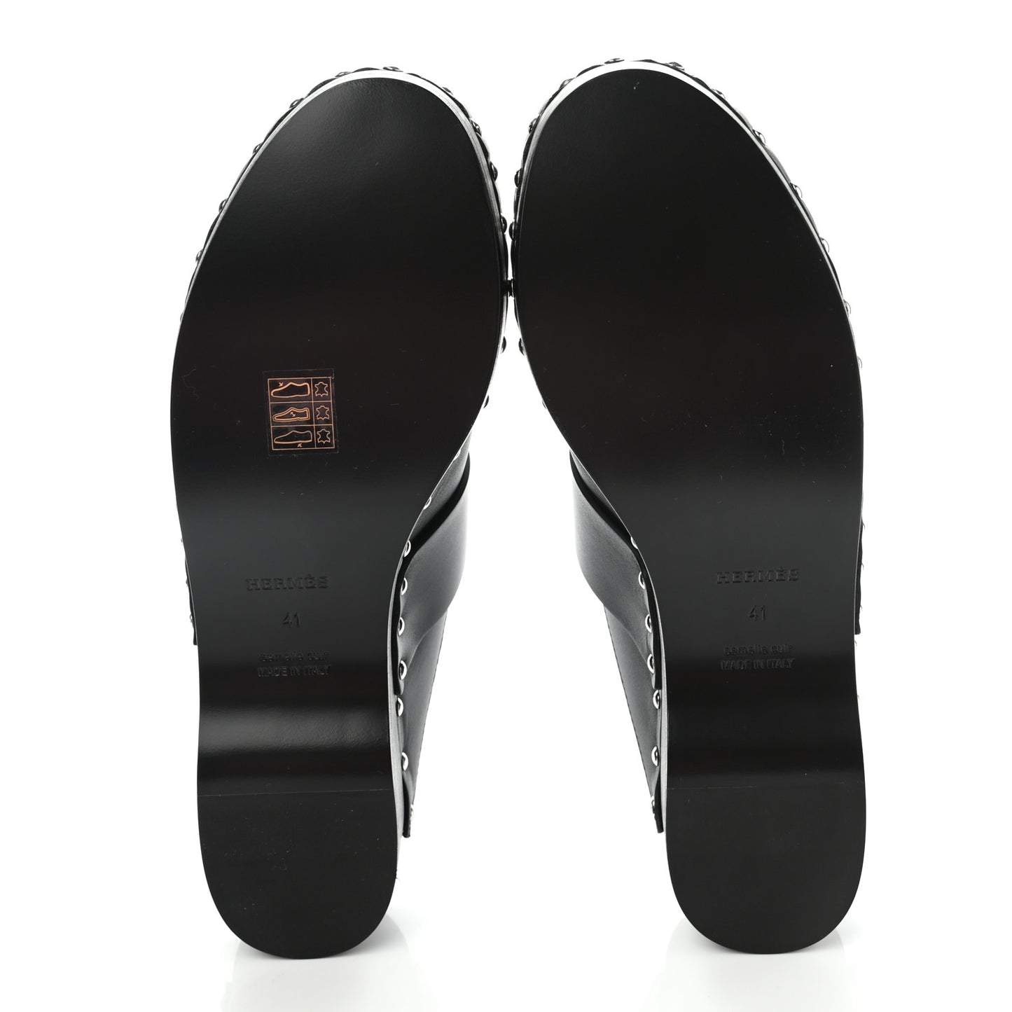 Calfskin Calya Mules 41 Black