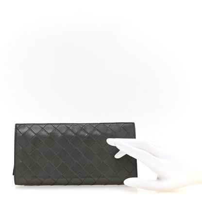 Bottega Veneta Nappa Intrecciato Zip Around Wallet Grey 2 of 8