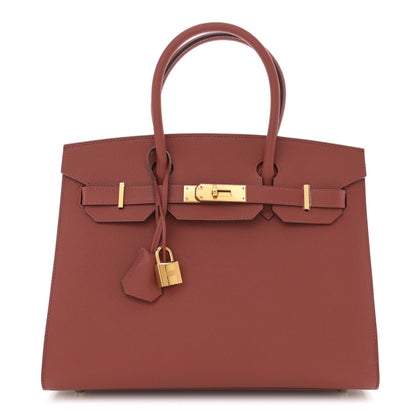 Hermes Epsom Birkin Sellier 30 Rouge Venetian 1 of 13