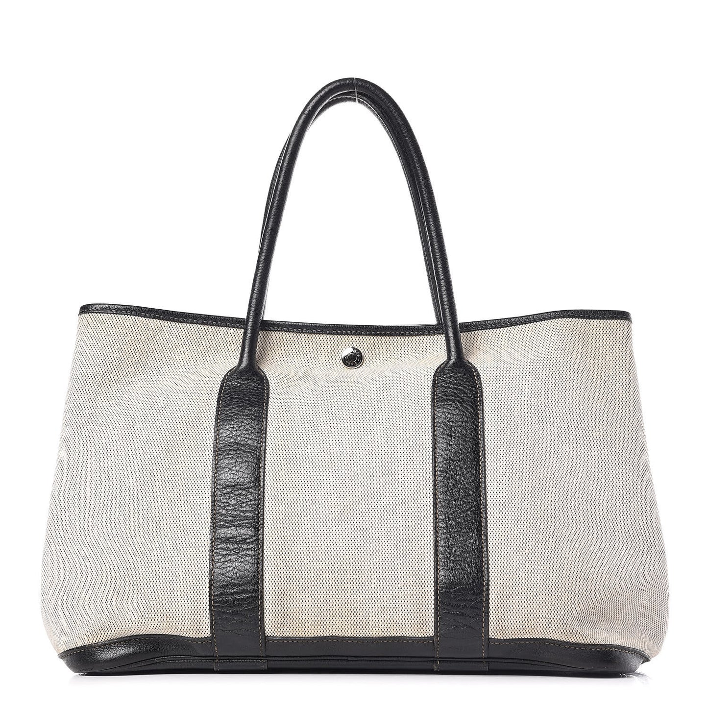 Buffle Skipper Toile Garden Party 36 MM Tote Marron Fonce