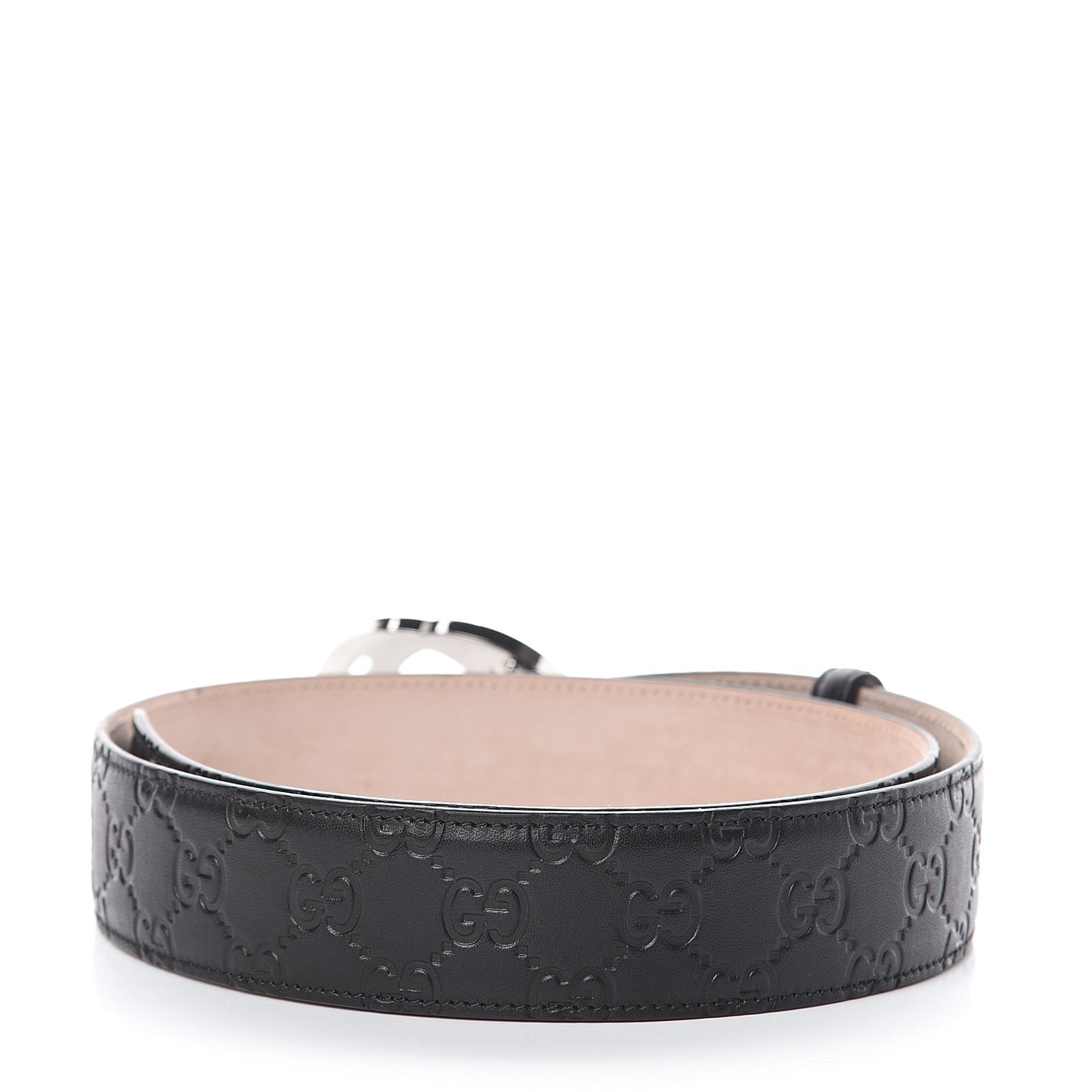Guccissima Signature Interlocking G 40mm Belt 85 34 Black