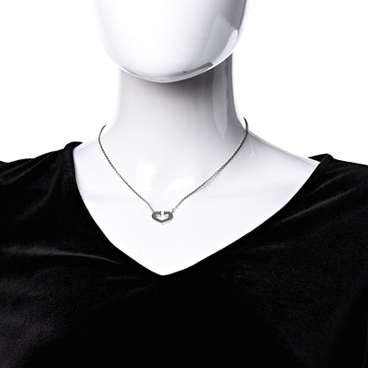 Cartier 18K White Gold Medium Hearts and Symbols Necklace 2 of 7