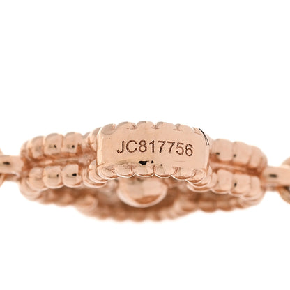 Van Cleef & Arpels 18K Rose Gold 16 Motifs Sweet Alhambra Necklace 6 of 7