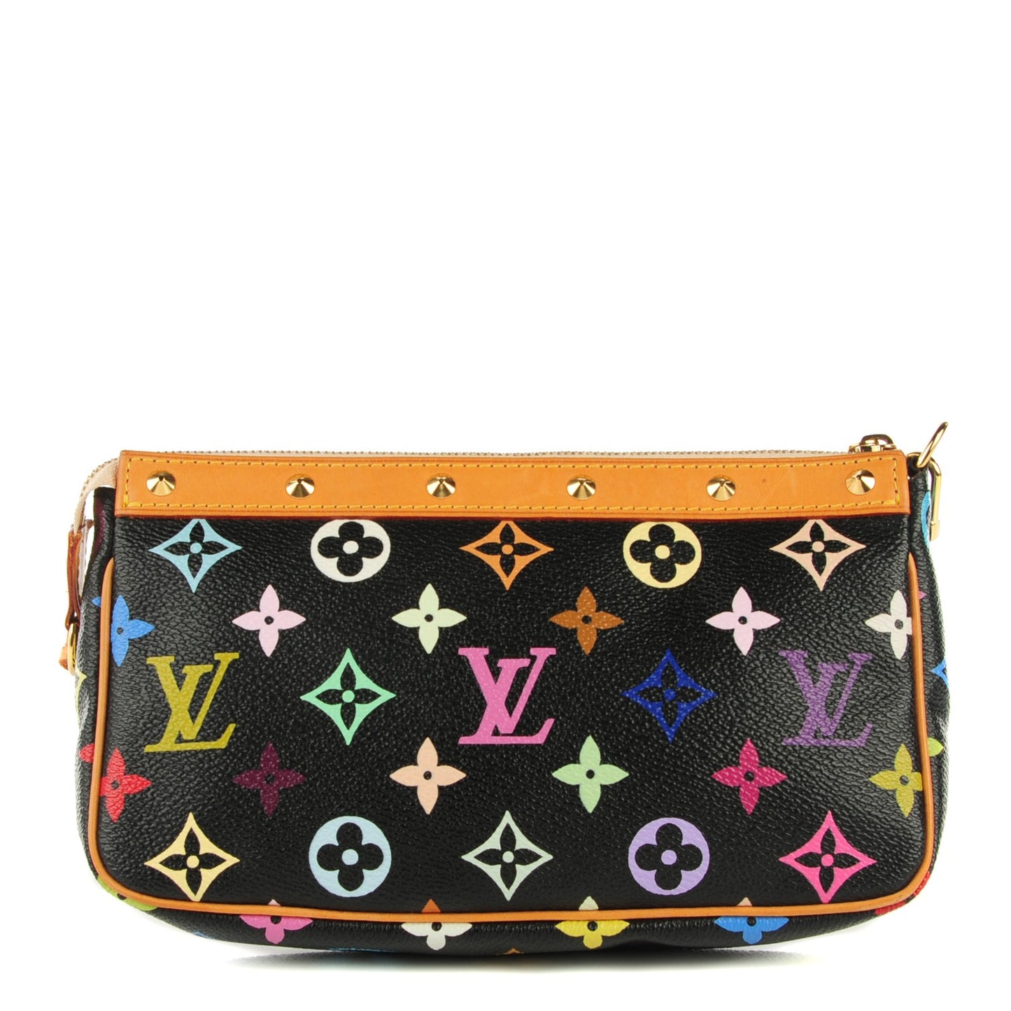 Monogram Multicolor Pochette Accessories Black