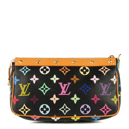 Louis Vuitton Monogram Multicolor Pochette Accessories Black 1 of 8