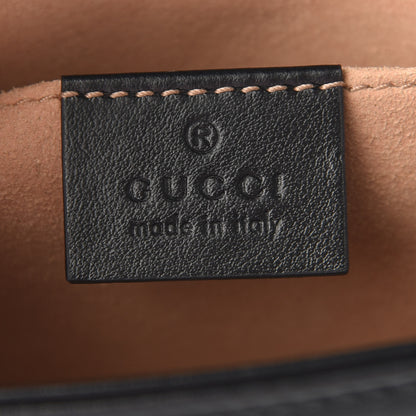 Gucci Calfskin Matelasse Mini GG Marmont Shoulder Bag Black 6 of 9