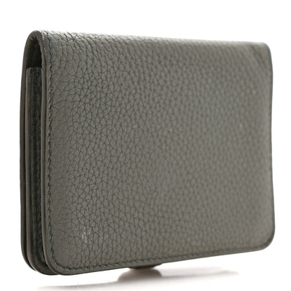 Hermes Togo Dogon Card Case Vert De Gris 2 of 6