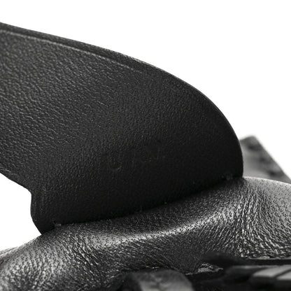 Hermes Milo Lambskin Matte Alligator Touch Grigri Rodeo Pegase Horse Bag Charm PM Black 4 of 5