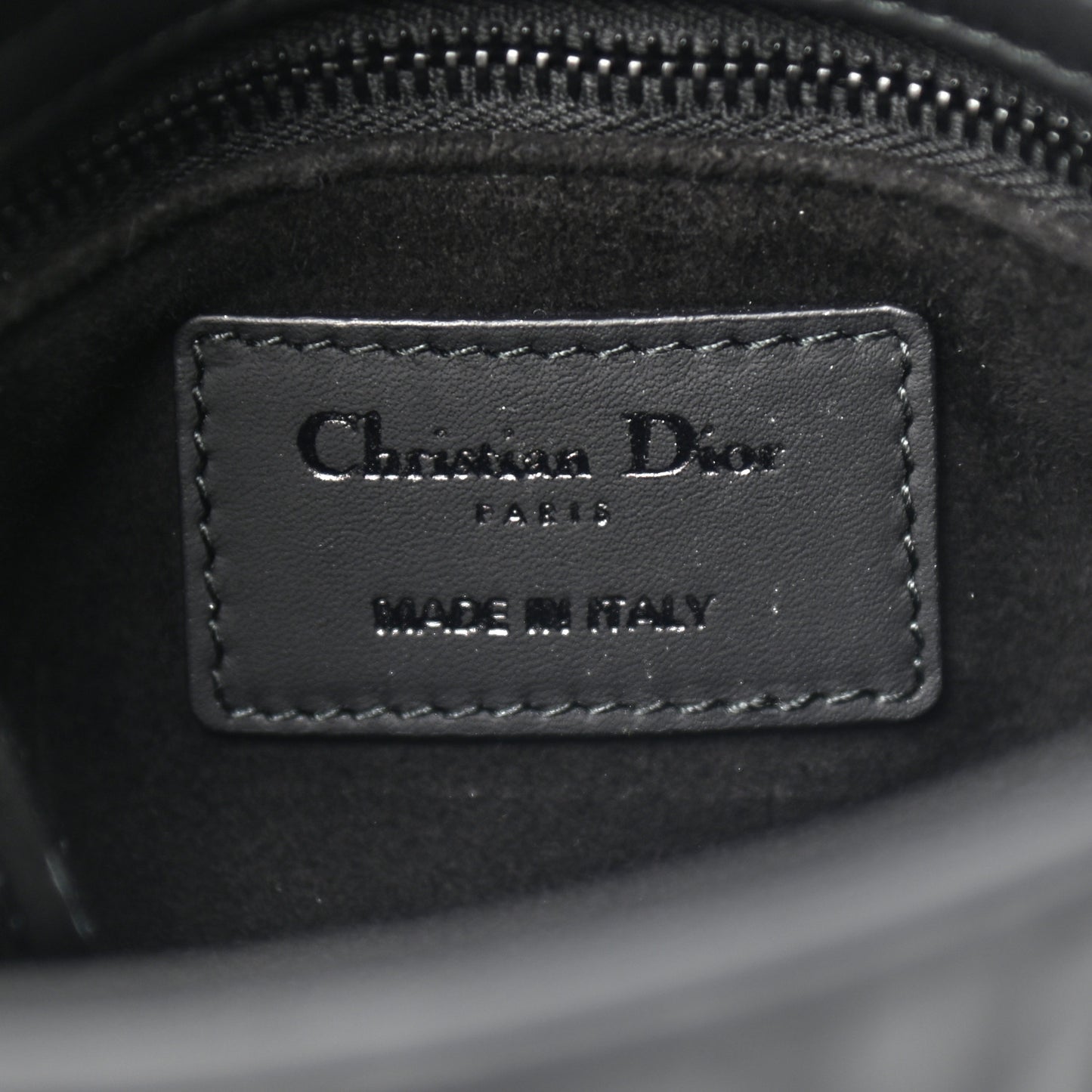 Ultra Matte Calfskin Cannage Mini Lady Dior Black