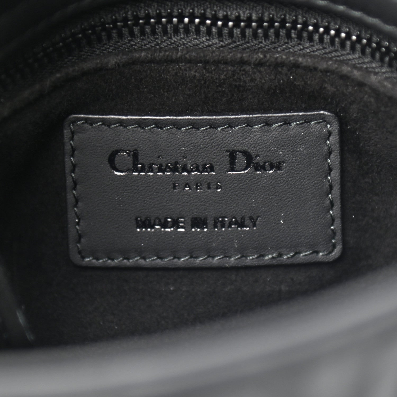 Christian Dior Ultra Matte Calfskin Cannage Mini Lady Dior Black 6 of 8