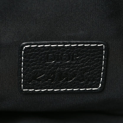 Christian Dior X KAWS Grained Calfskin Bee Saddle Bag Black 5 of 6