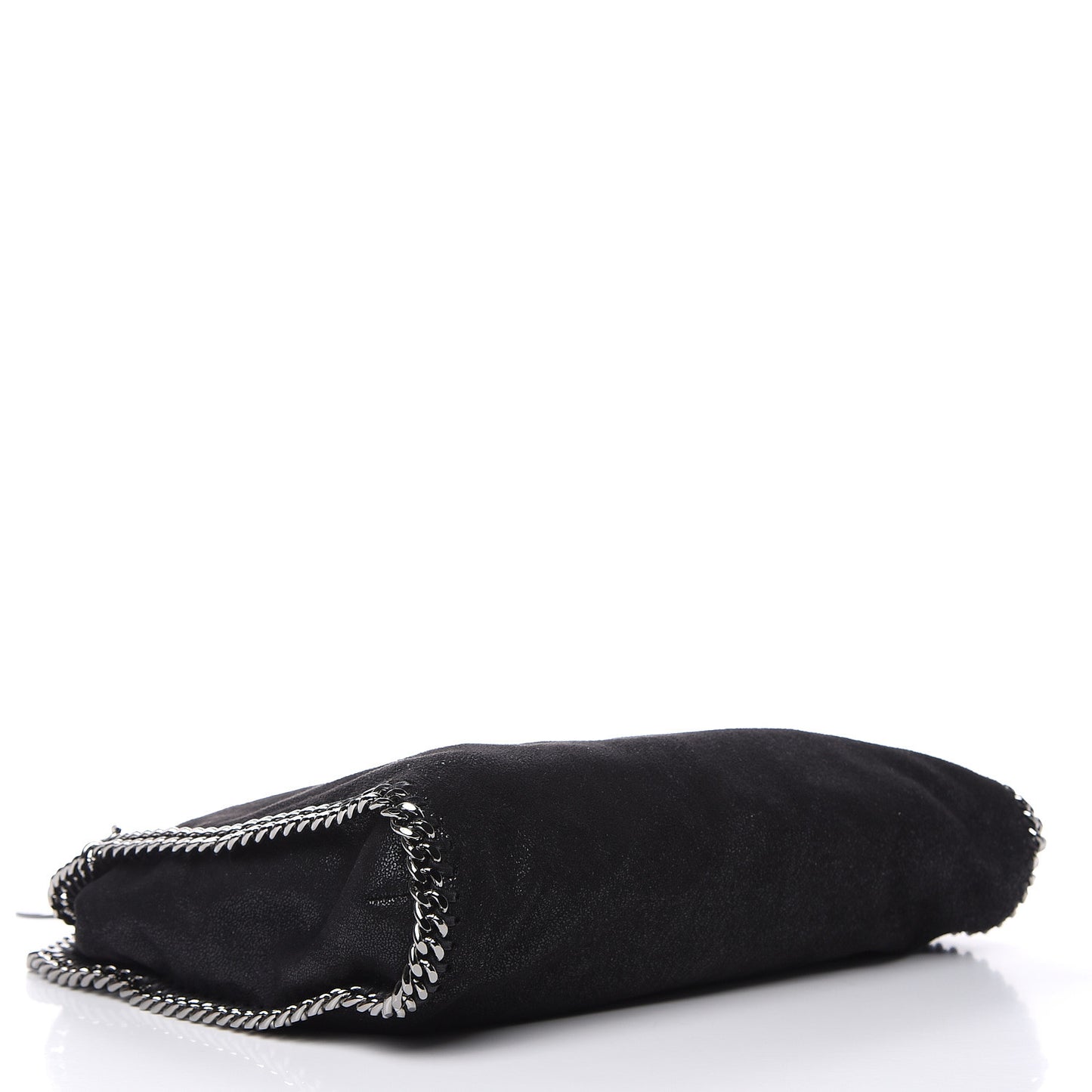 Shaggy Deer Small Falabella Fold Over Tote Black