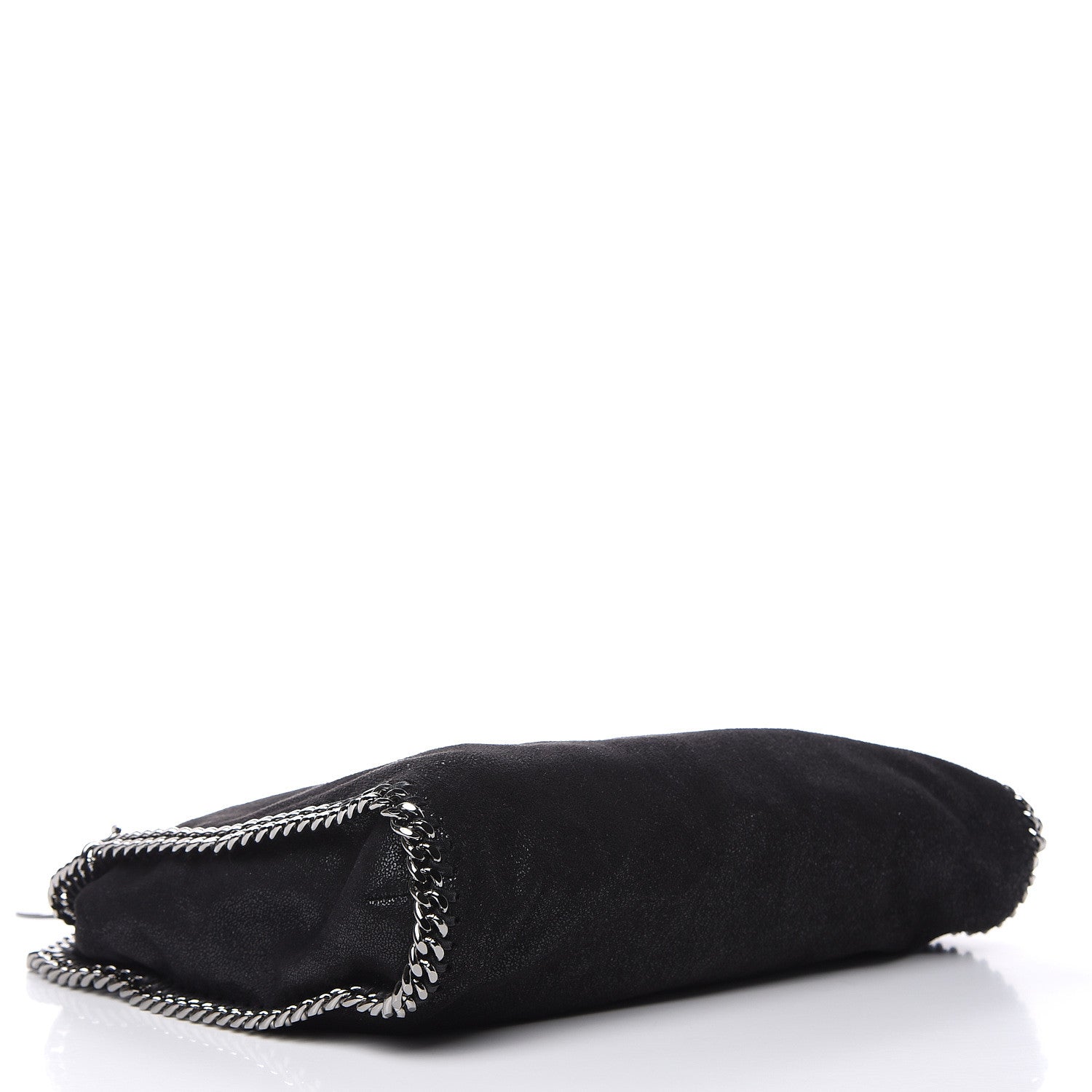 Stella McCartney Shaggy Deer Small Falabella Fold Over Tote Black 4 of 10