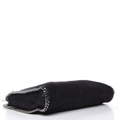 Stella McCartney Shaggy Deer Small Falabella Fold Over Tote Black 4 of 10