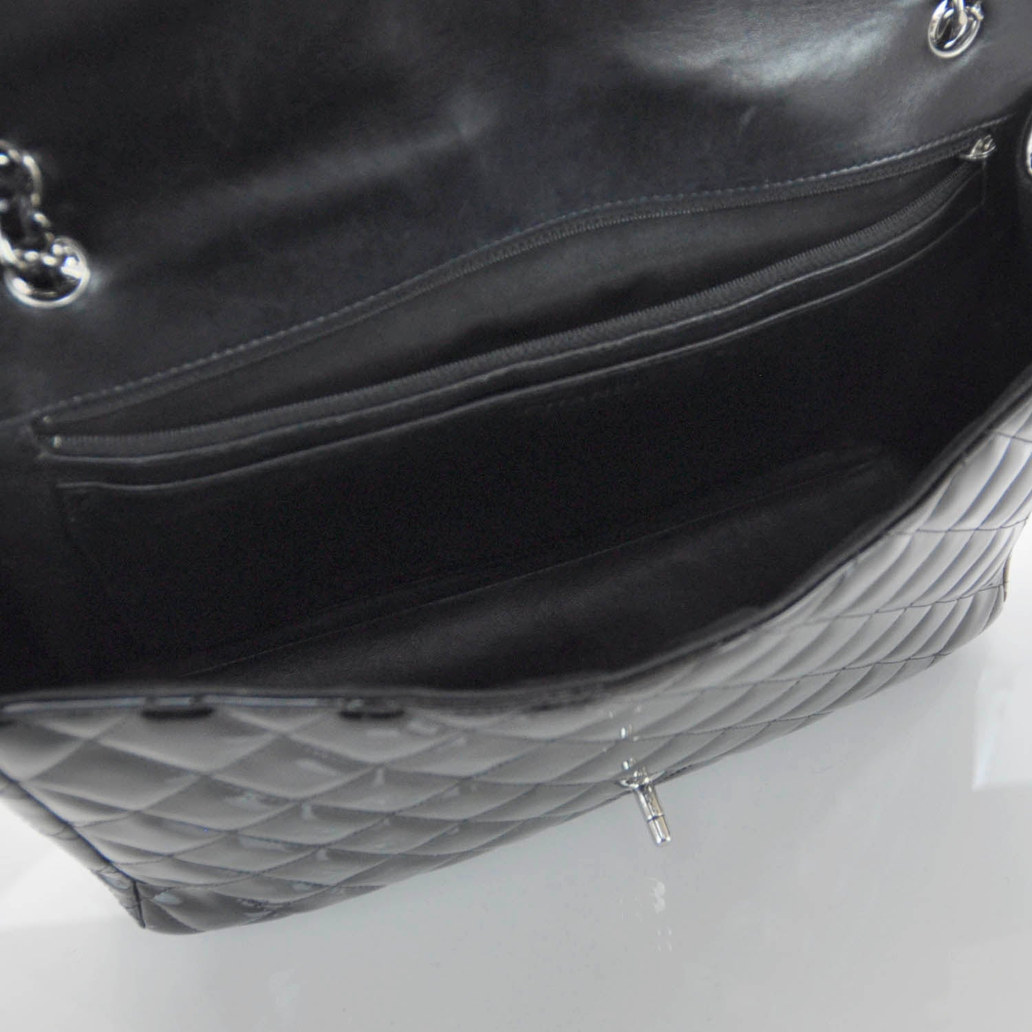 Chanel Patent Maxi Single Flap Black 6 of 9
