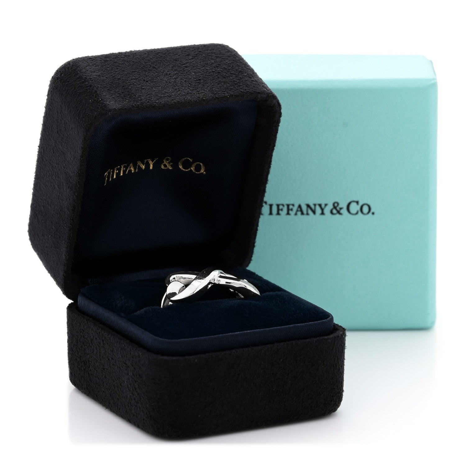Tiffany Sterling Silver Paloma Picasso Double Loving Heart Ring 52 6 6 of 6