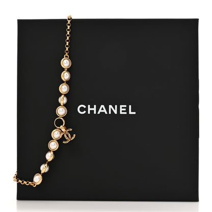 Chanel Pearl CC Short Necklace Gold 5 of 5