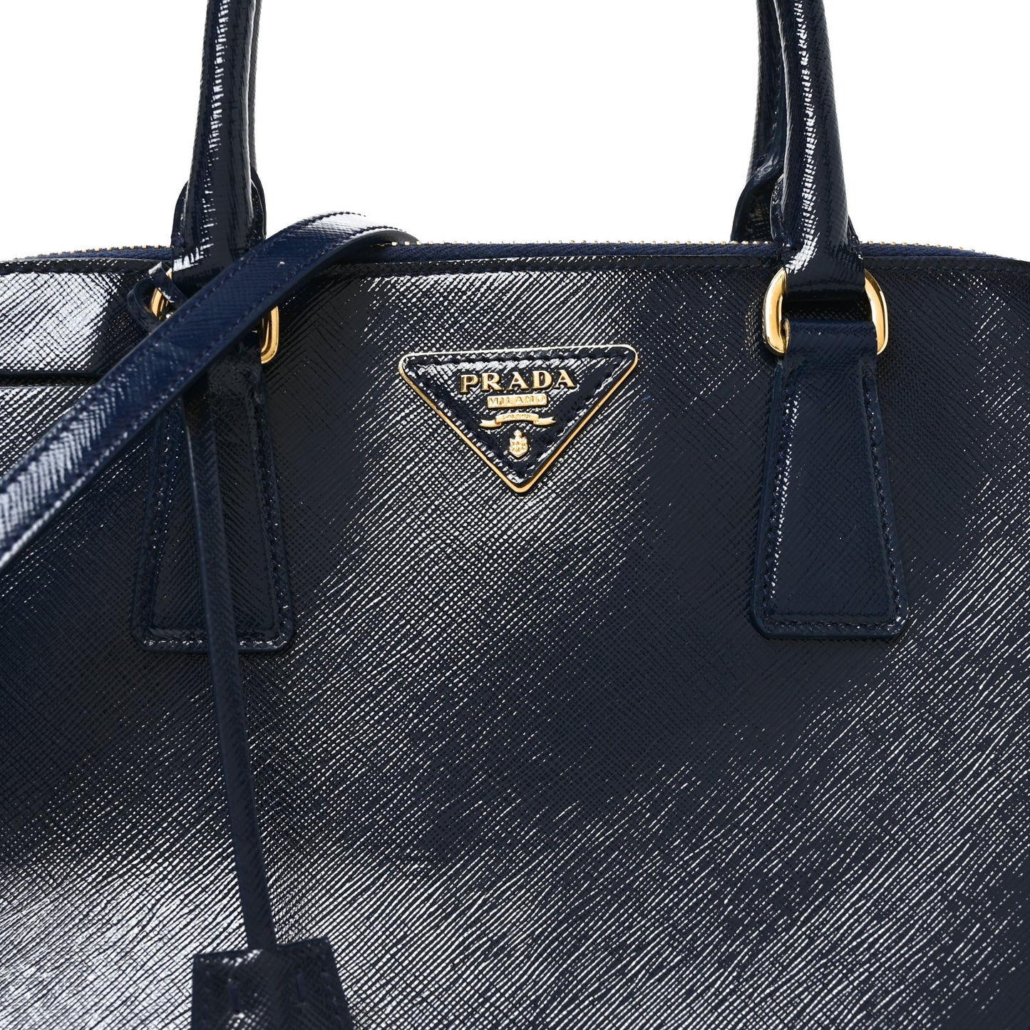 Saffiano Vernice Medium Open Promenade Tote Royal
