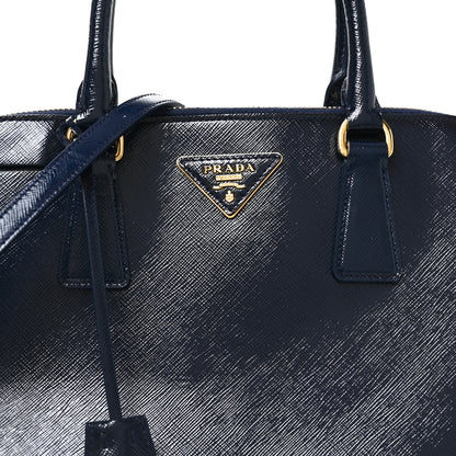Prada Saffiano Vernice Medium Open Promenade Tote Royal 7 of 9