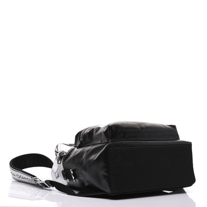 Dolce & Gabbana Calfskin Coated Canvas Vulcano Backpack Black 3 of 20