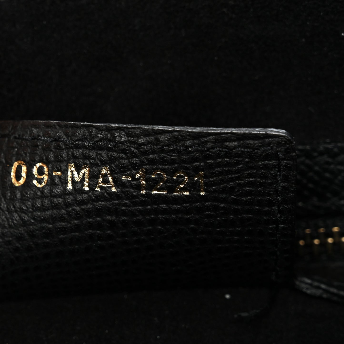 Grained Calfskin Saddle Bag Black