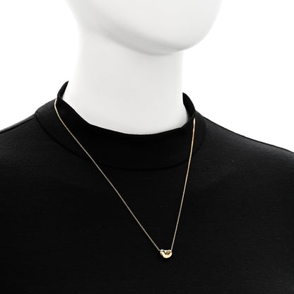 Tiffany 18K Yellow Gold 11mm Elsa Peretti Bean Pendant Necklace 2 of 4