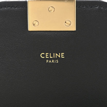 Celine Suede Quilted Medium C Bag Black 6 of 11