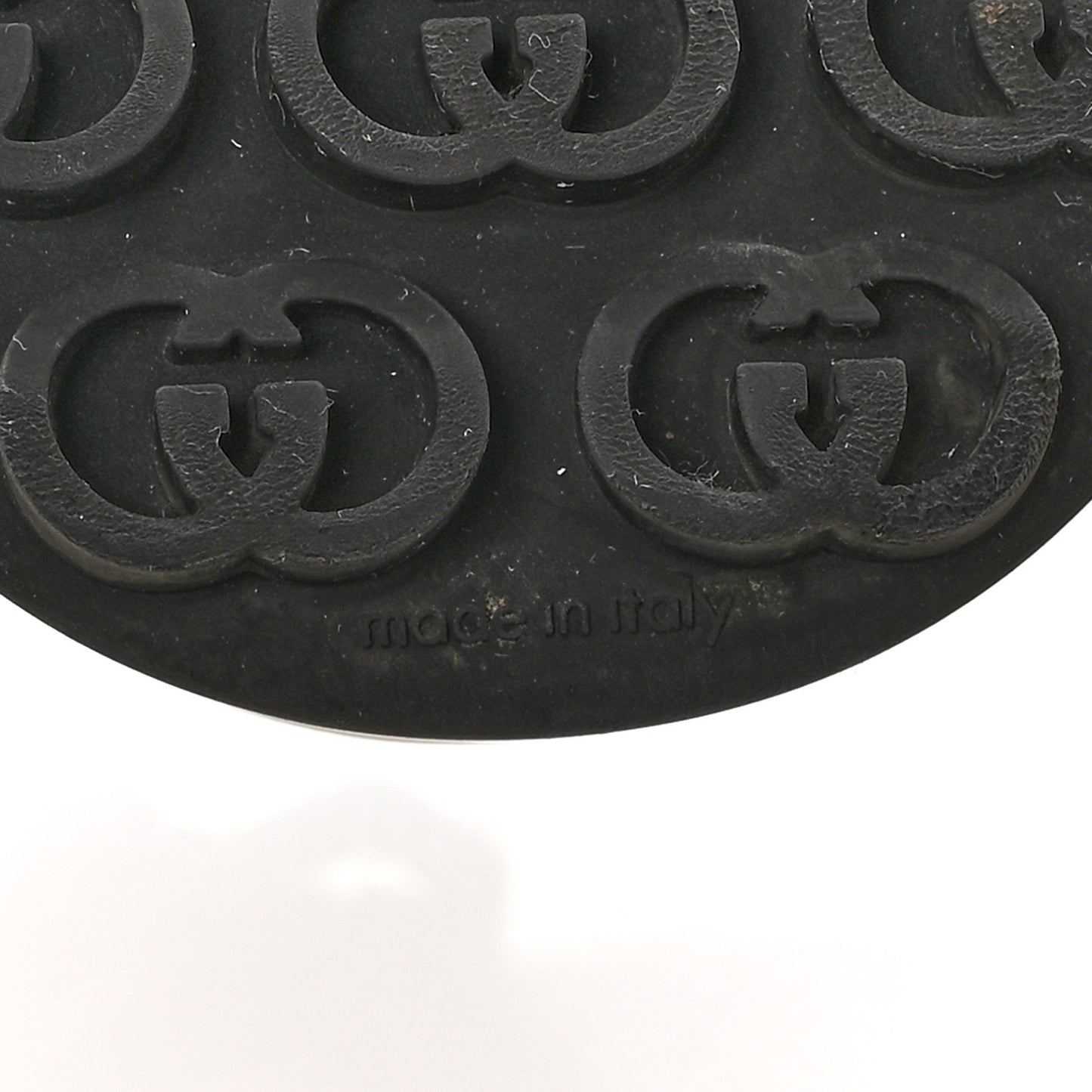 GG Monogram Jacquard Womens 1977 Tennis Platform 52mm Sneakers 37.5 Black Mystic White