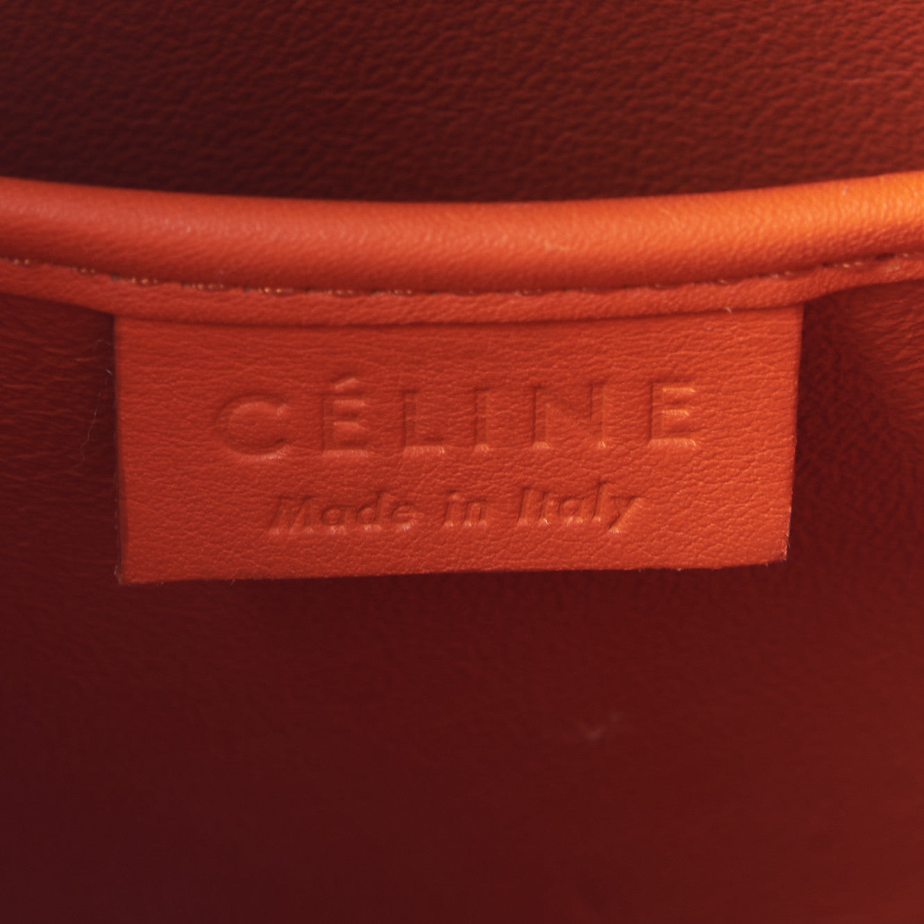 Smooth Calfskin Nano Luggage Fluo Orange