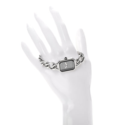 Chanel Stainless Steel 20mm Chain Premiere Quartz Watch Black M 2 of 5