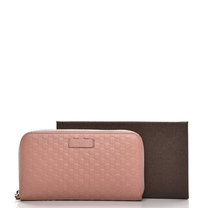 Gucci Microguccissima Zip Around Wallet Soft Pink 12 of 12