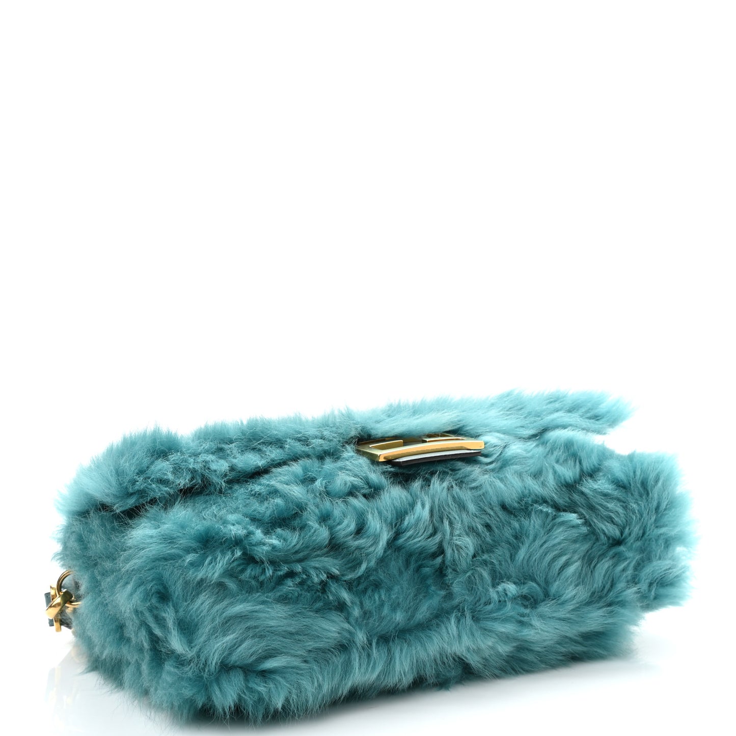 Alpaca Fur Large Baguette Blue